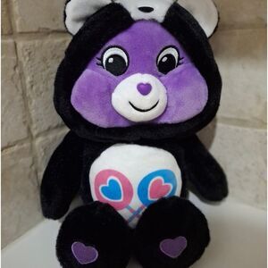 RARE HTF Care Bears Unlock The Magic Share Bear Skunk Outfit 12" Plush